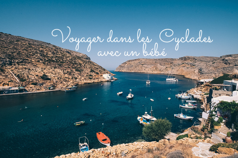 Cyclades avec un bébé